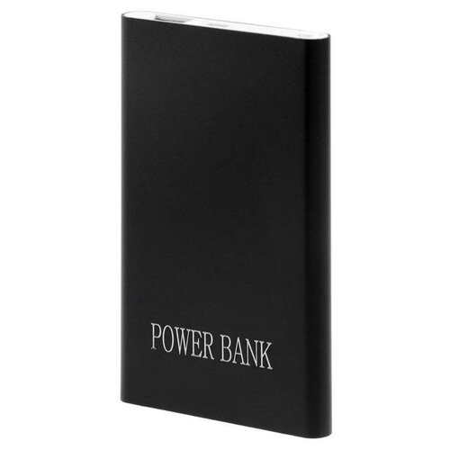 Внешний аккумулятор LuazON PB-17 4000 мАч USB 1 А индикатор тонкий корпус металл чёрный 89400₽