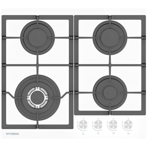 Встраиваемая газовая варочная панель Hyundai HHG 6436 WG белый 2235000₽