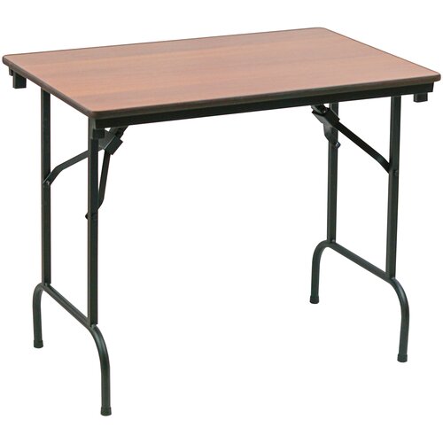 Стол складной для дома и дачи Lider, 60х90х75 см столешница - белый, каркас - белый