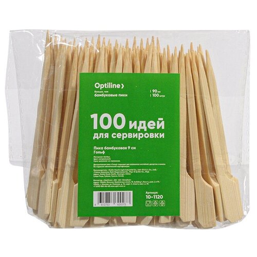 Пики для канапе OptiLine Гольф 9cm 100шт 10-1120