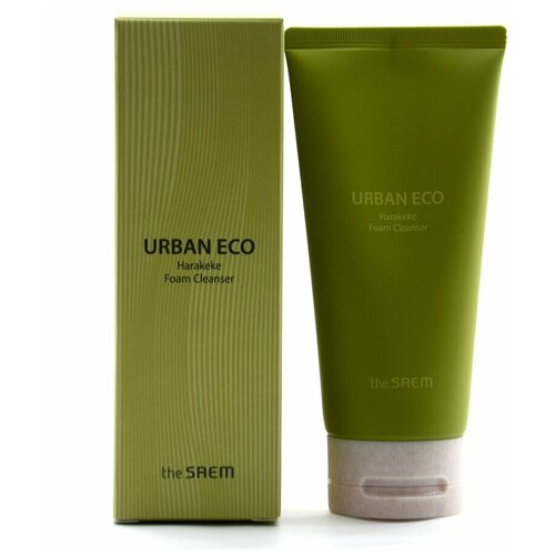 The Saem Urban Eco Harakeke Foam Cleanser Пенка для умывания с экстрактом новозеландского льна, 150 мл, 150 мл the saem urban eco harakeke essence успокаивающая эссенция для лица с экстрактом новозеландского льна 55 мл