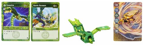 Игровой набор с Фигуркой-трансформером Бакуган Bakugan Геоган S3 Bad Boss Green