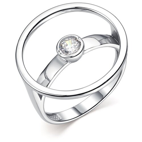 Кольцо из серебра с фианитом яхонт Ювелирный Арт. 246818
