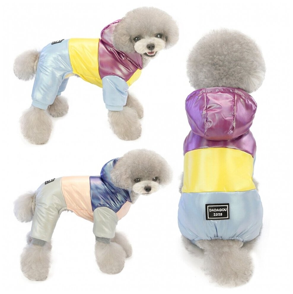 Комбинезон для собак «Color» фиолетовый (30 спина - 42 грудь - 29 шея) - фотография № 7