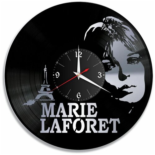 фото Настенные часы redlaser мари лафоре (marie laforet), серебро, из винила №1 vc-10242-2