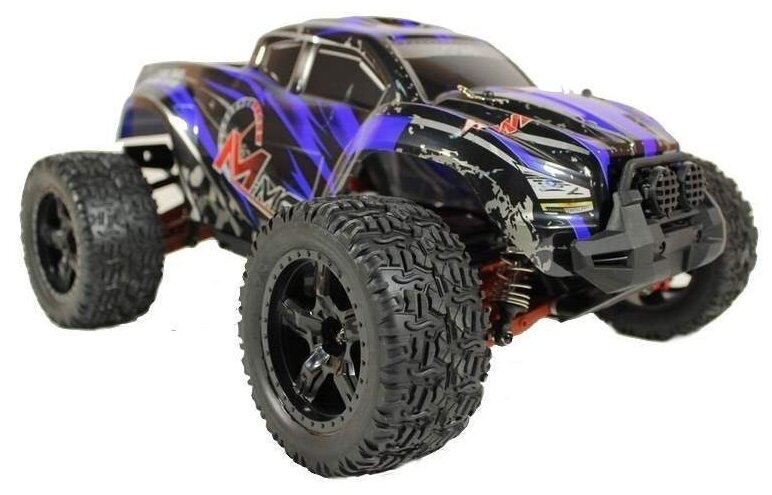 Радиоуправляемый монстр Remo Hobby MMAX UPGRADE 4WD RTR масштаб 1:10 2.4G - RH1035UPG-BLUE