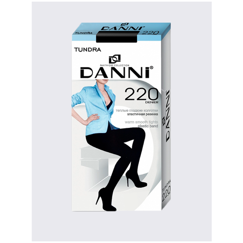 Колготки DANNI, размер 5, черный колготки danni professional filanka 40 den 3 шт размер 3 бежевый