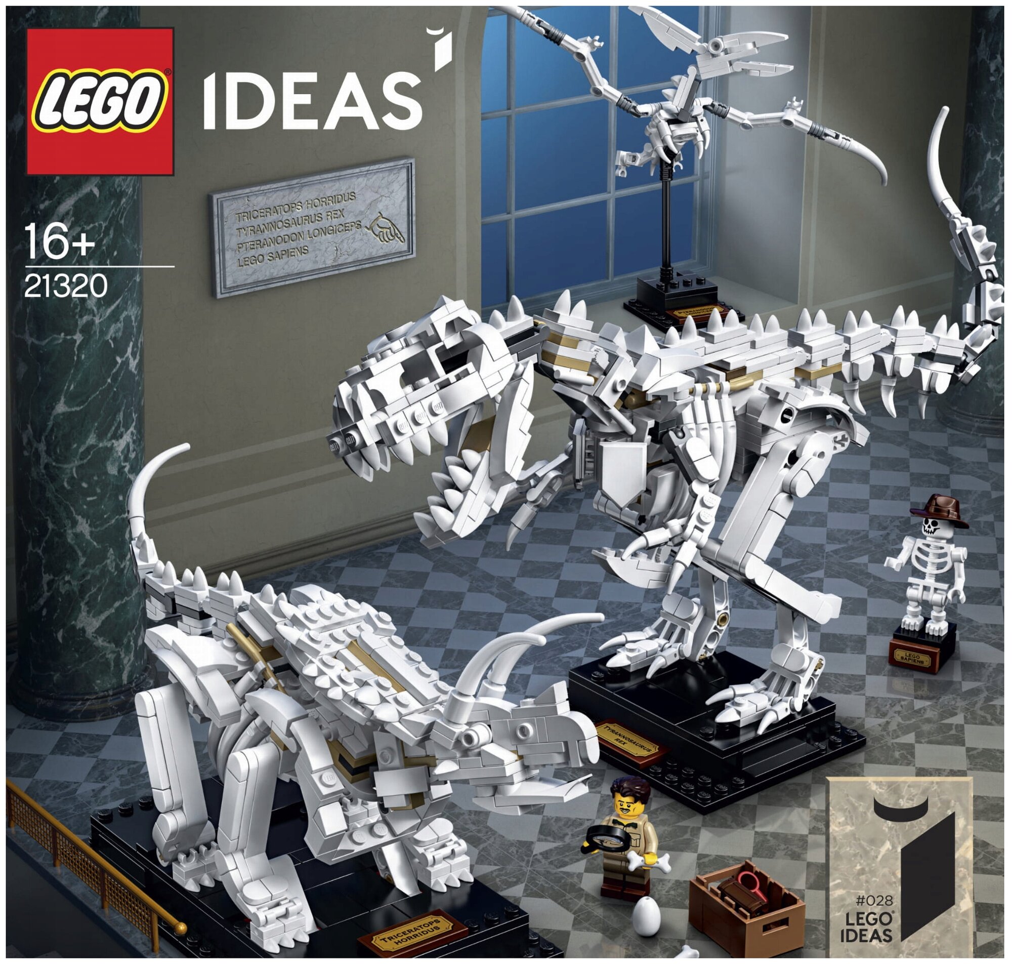 LEGO® Ideas Окаменелости динозавров 21320 — купить в интернет-магазине по низкой цене на Яндекс Маркете