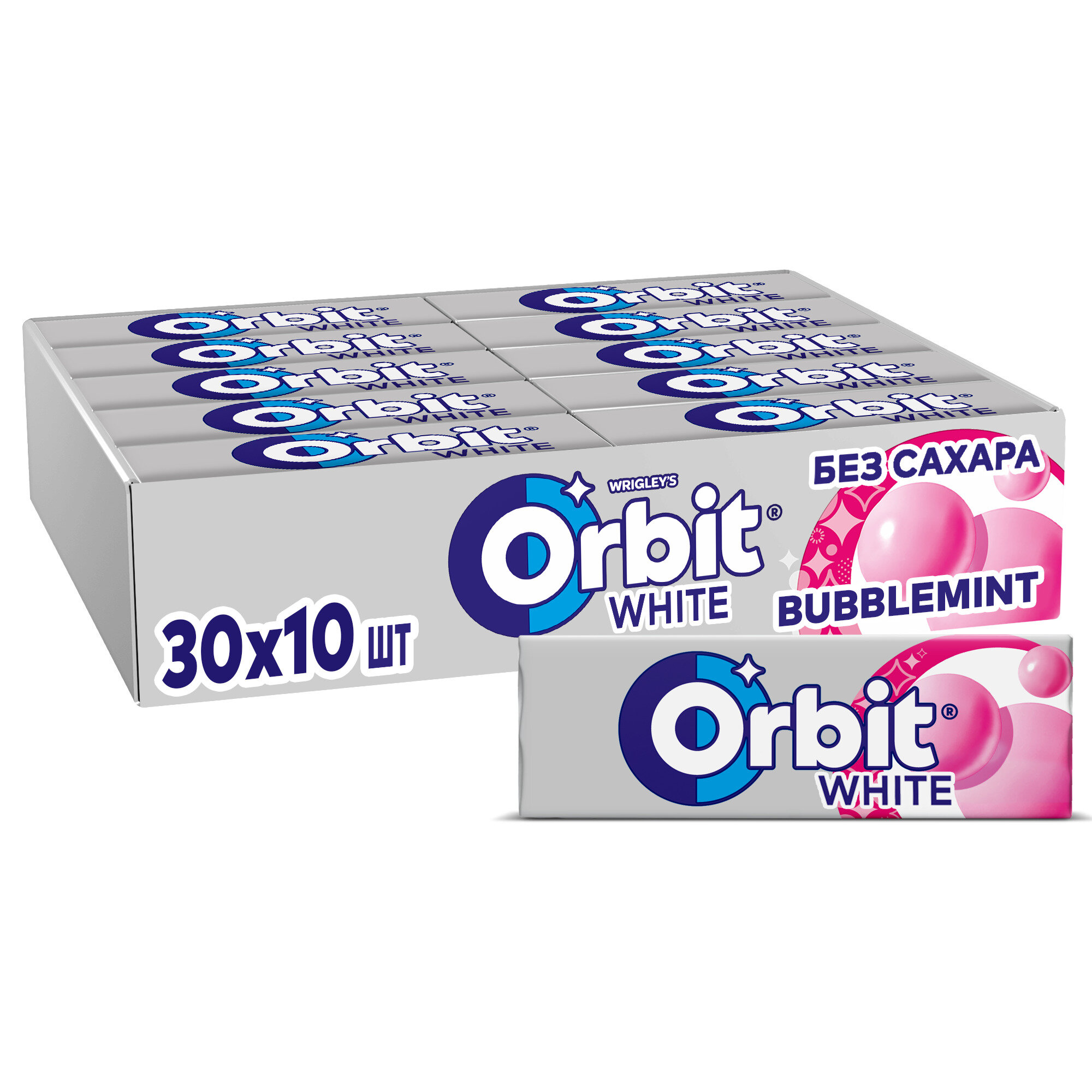 Orbit 60шт жевательная резинка по 13.6г Bubblemint