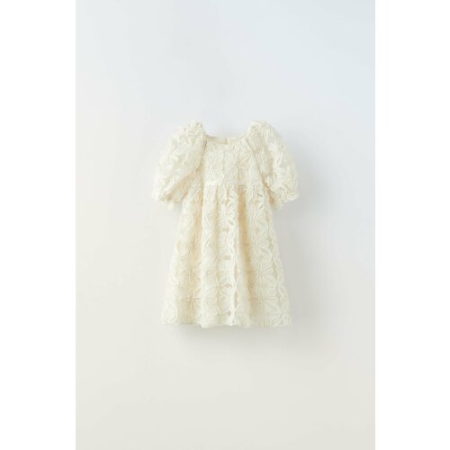 Платье Zara, размер 9-12 месяцев (80 cm), бежевый