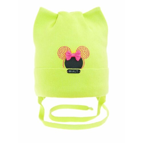 фото Шапка mialt, размер 48-50, желтый