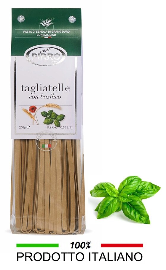 Тальятелле Pasta Pirro с базиликом, ручной работы Италия 250г