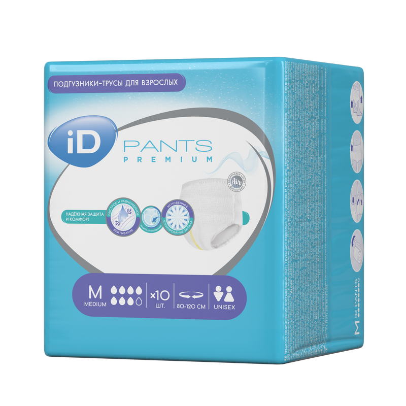 Трусы для взрослых iD Pants Premium M 10 шт