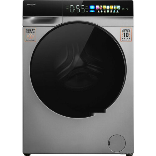 Стиральная машина Weissgauff WM 998 Full Touch DC Inverter Steam Silver 6936000₽