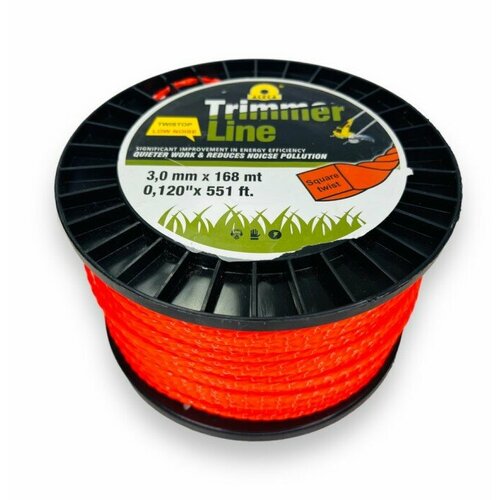 Леска для триммера 3,0мм квадрат 