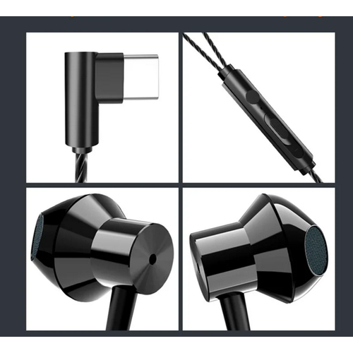 Наушники проводные Zusen E700 Type-C черный 377₽