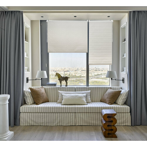 Рулонная штора Ecodecor Dover молочный, 50х160см. (возможен монтаж без сверления)