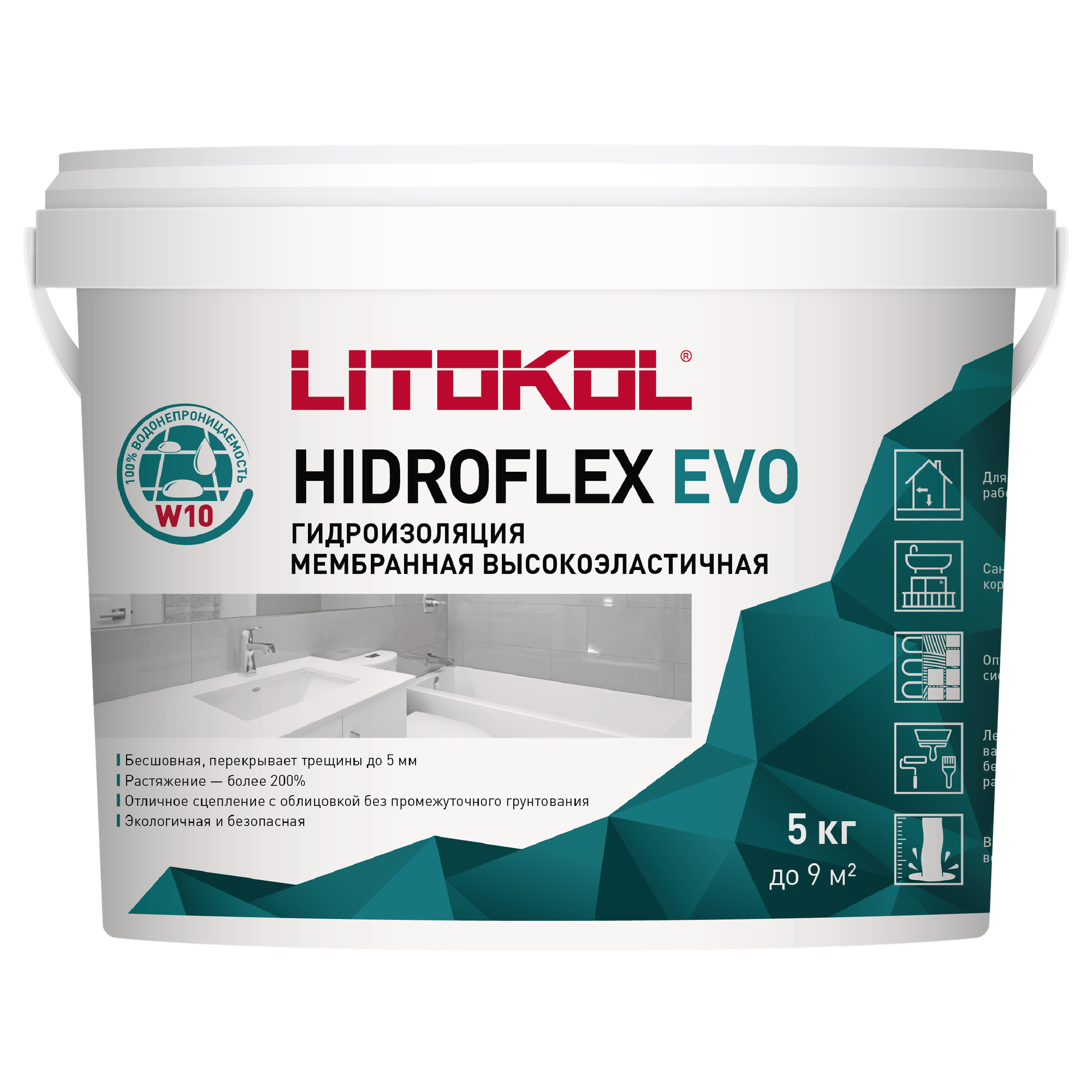 Гидроизоляционный состав HIDROFLEX Litokol 5 кг