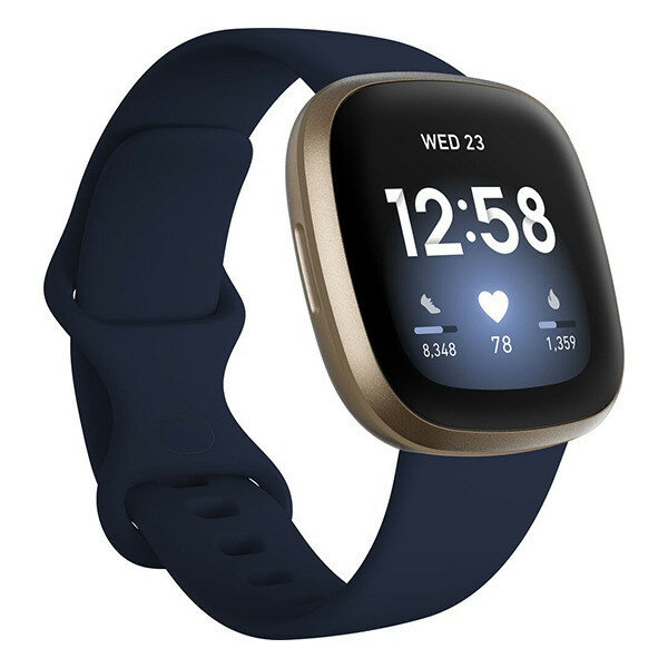 Умные часы Fitbit Versa 3 Midnight/soft gold