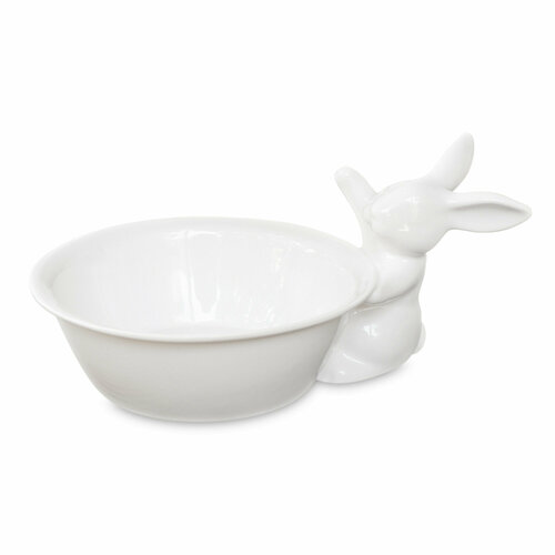 Салатник «Кролик», 16 см, фарфор, белый D170 Воришки