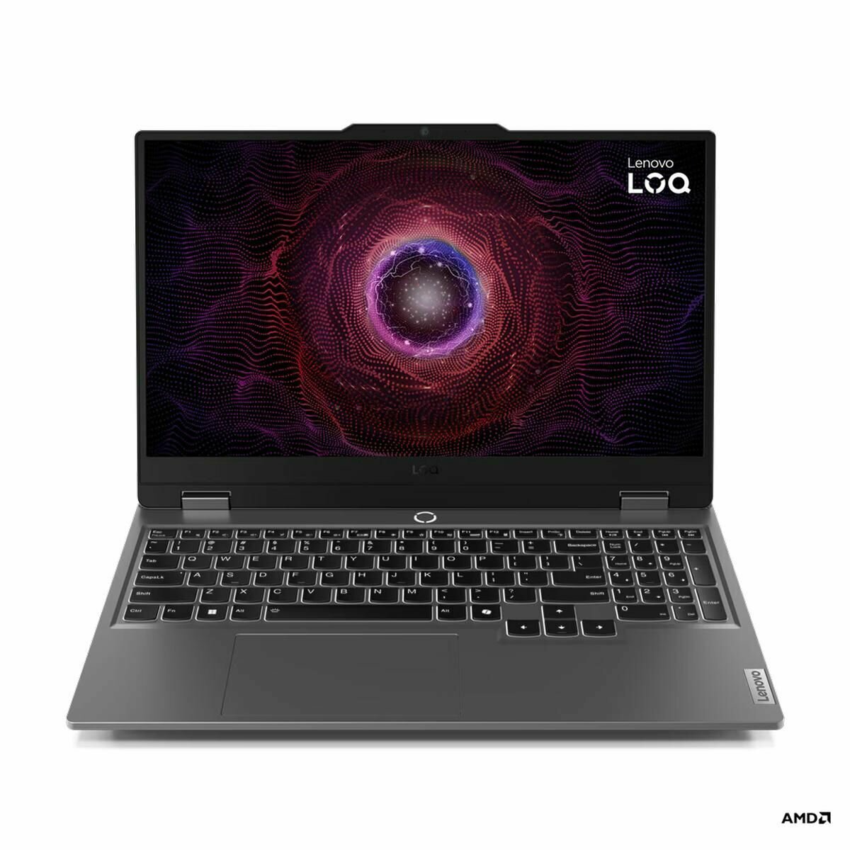 Ноутбук Lenovo LOQ 15ARP9 AMD Ryzen 7 7435HS, 16ГБ, 512ГБ, NVIDIA GeForce RTX 4050 для ноутбуков (6 Гб), 15.6" 1920x1080 144Гц IPS, noOS (83JC005JRK)