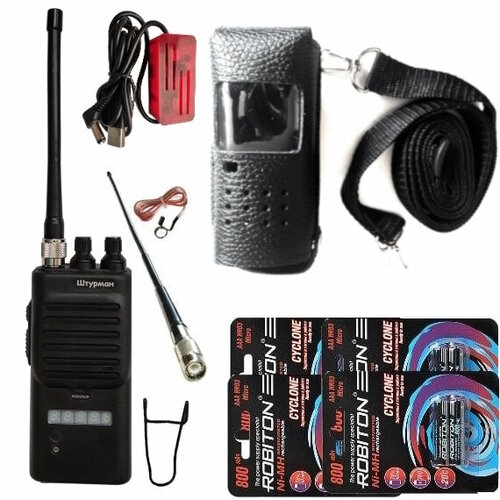 Штурман-230М- AMFM Си-Би 27 МГц рация с чехлом аккумуляторами и зарядным устройством от USB 18500₽