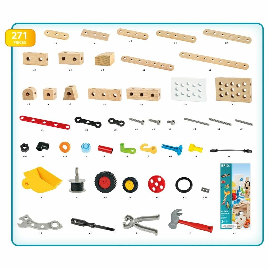 Конструктор строительный Brio Builder 34589, 271 элемент — фото 1