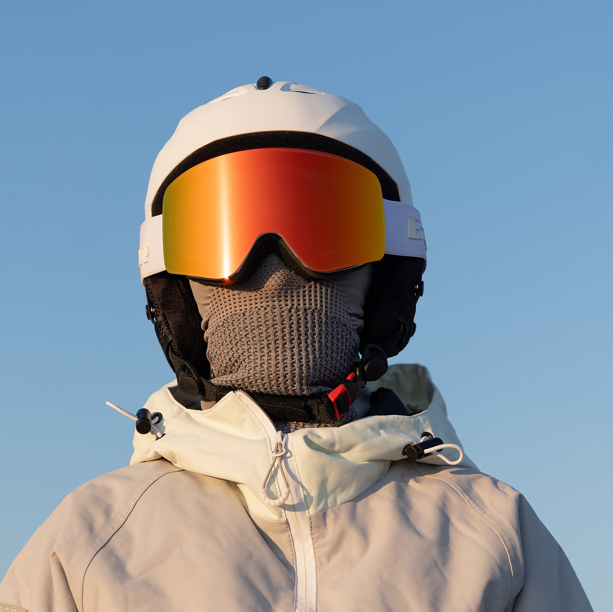 Маска горнолыжная для сноуборда лыж снегоходов EasyRider WHITE