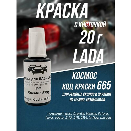 Краска для автомобилей LADA 672 Черная пантера