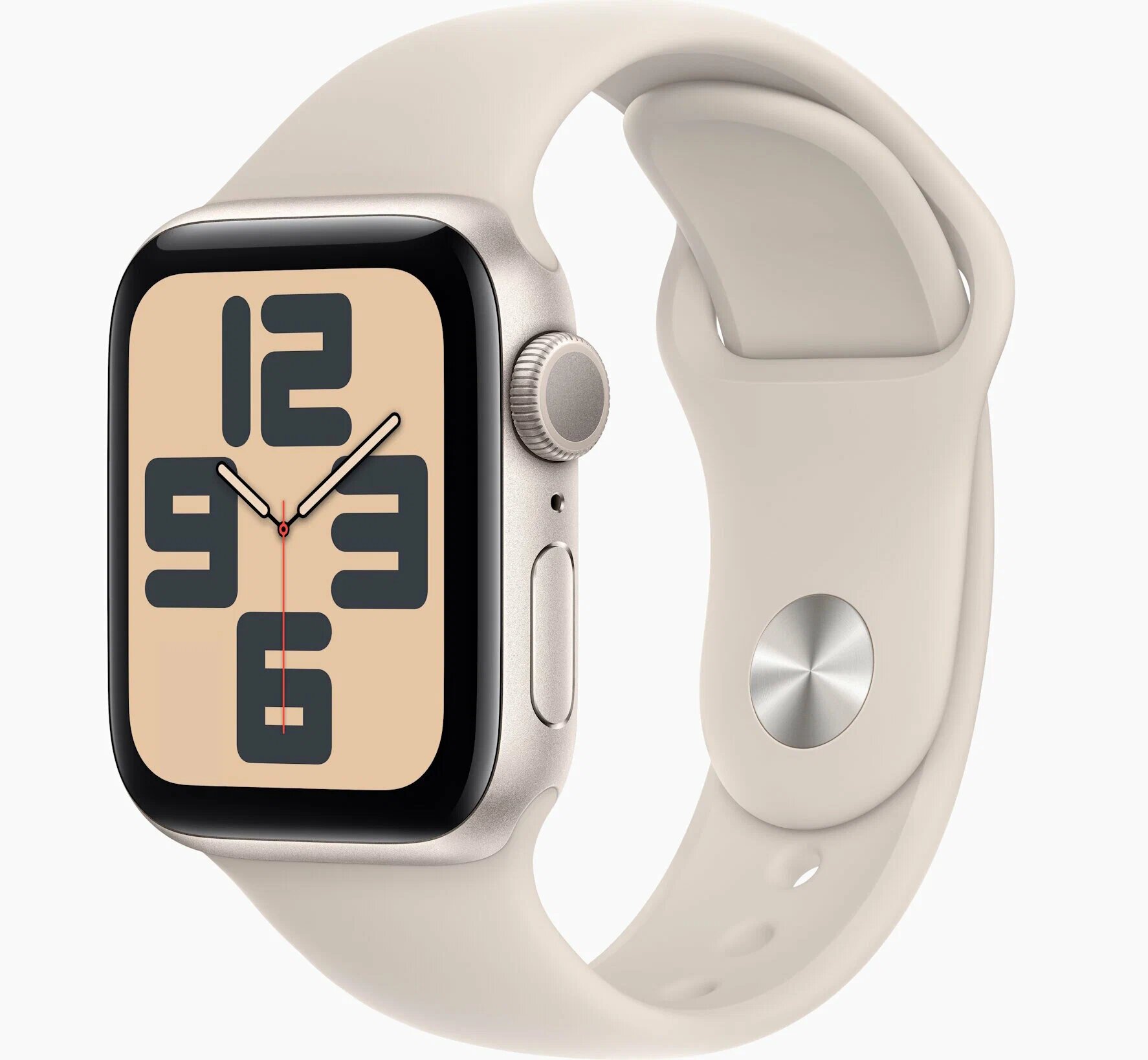 Умные часы, Apple Watch Series SE (2024) 40mm, Starlight | алюминий цвета «сияющая звезда», ремешок M/L