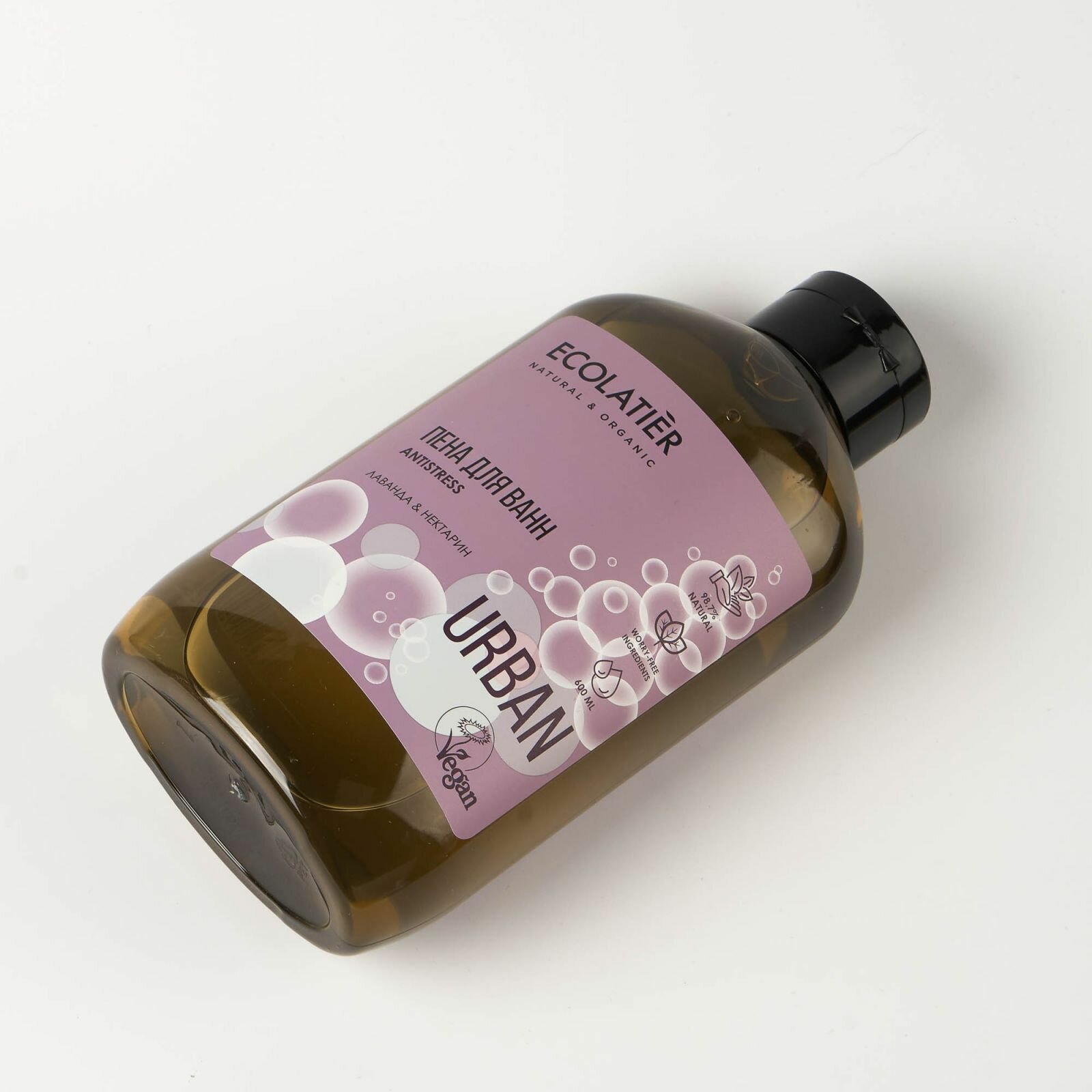 Пена для ванн Ecolatier Лаванда и нектарин, 600 мл — фото 1