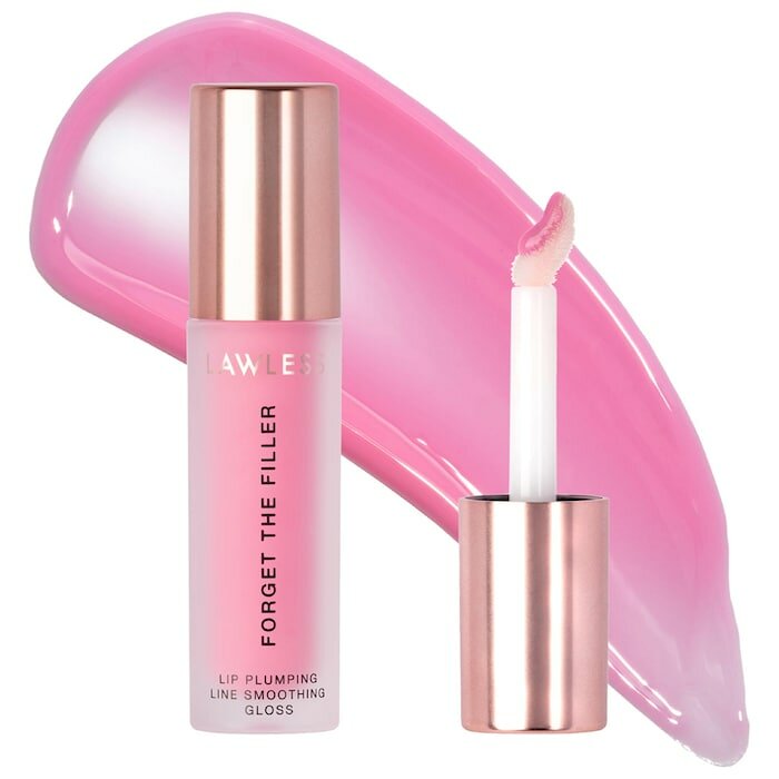 Lawless Забудьте о блеске для губ The Filler Lip Plumper Line Smoothing Gloss, Daisy Pink