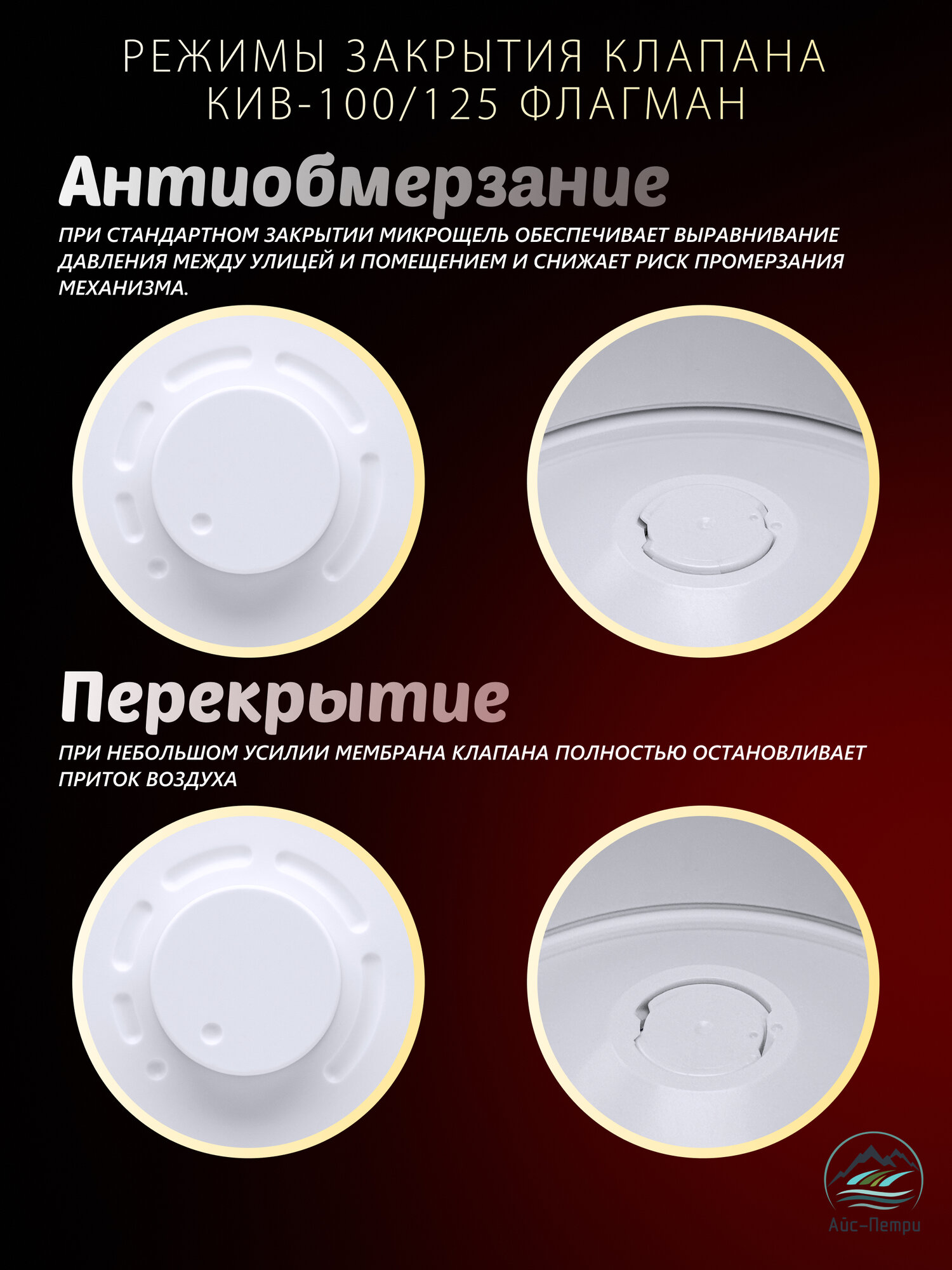 Приточный клапан КИВ-100 флагман 400 ПВХ ivory — фото 1