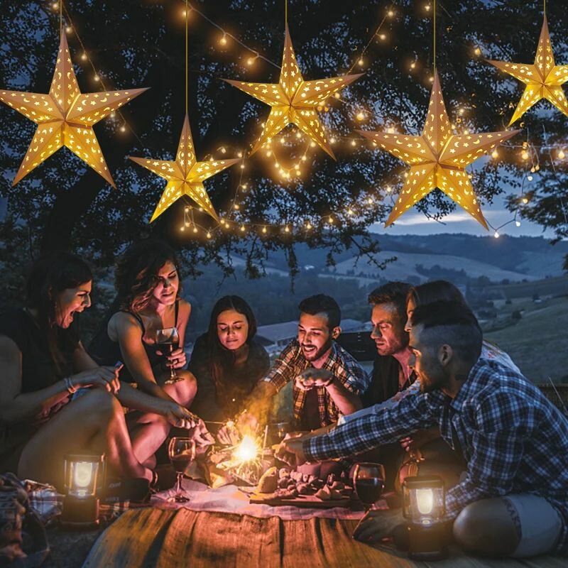 Светящаяся звезда голограмма 40 см — фото 1