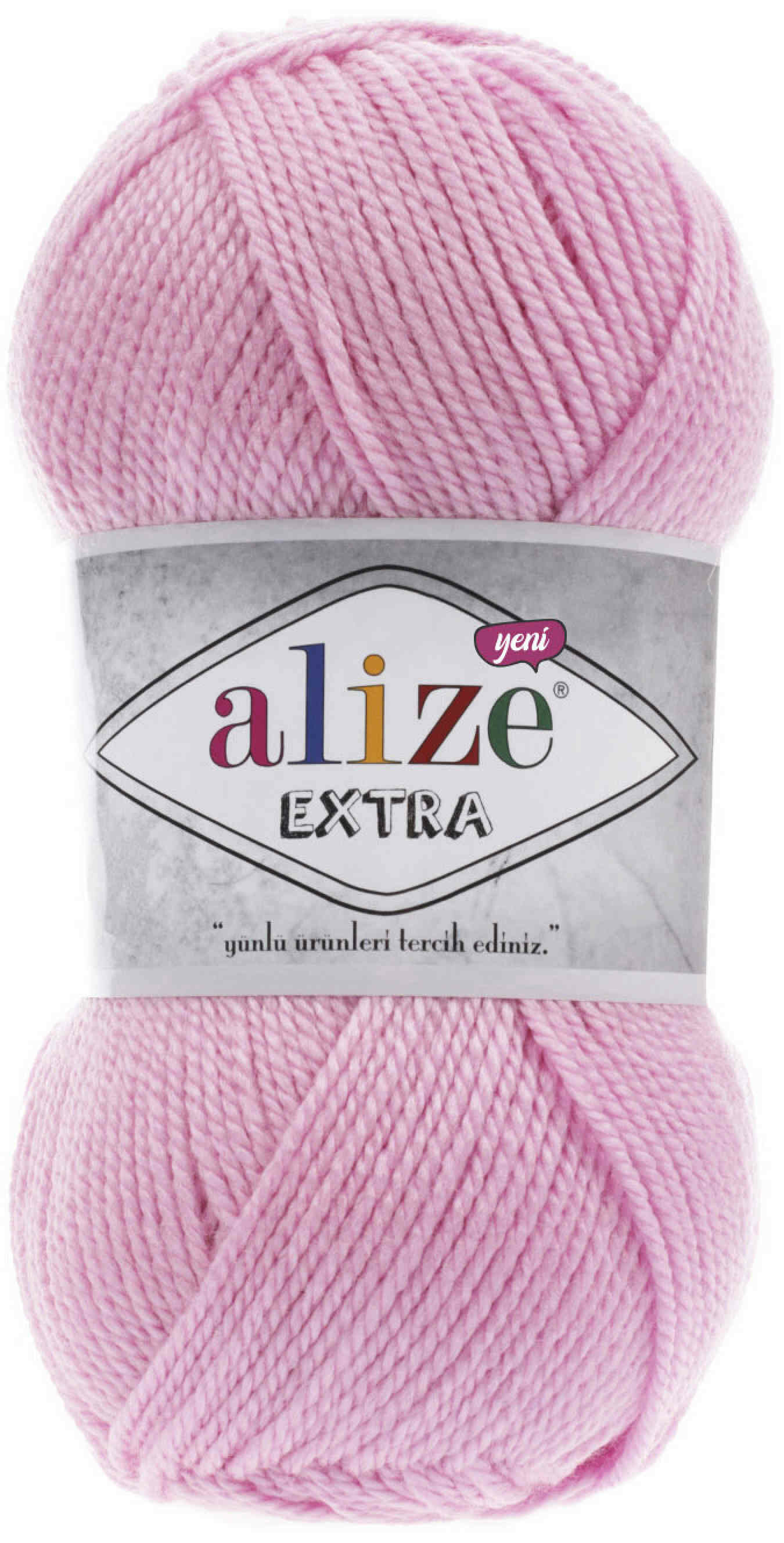 Пряжа Alize Extra ярко-розовый (191), 100%акрил, 220м, 100г, 2шт