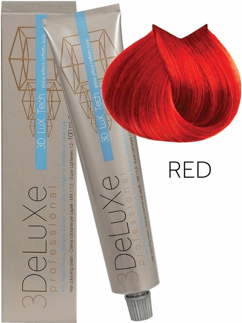 3Deluxe крем-краска для волос 3D Lux Tech корректор, красный
