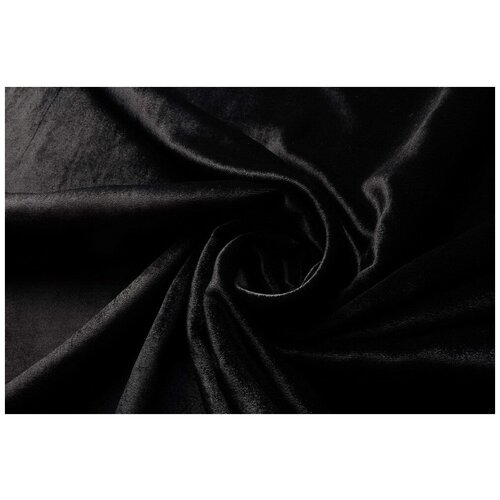 Бархат стрейч 270 гр/м2 цв. черный