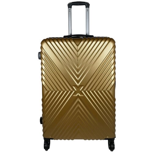 фото Чемодан – большой (размер l) 95 л, 73x48x27 см, съемные колеса , цвет золотой king of king
