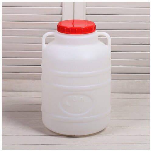 Фляга-бочка пищевая 10 л белая 1038₽