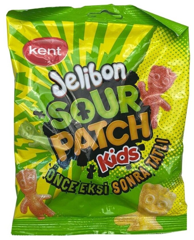 Мармелад KENT Jelibon Sour Patch Kids 80 г - фотография № 1