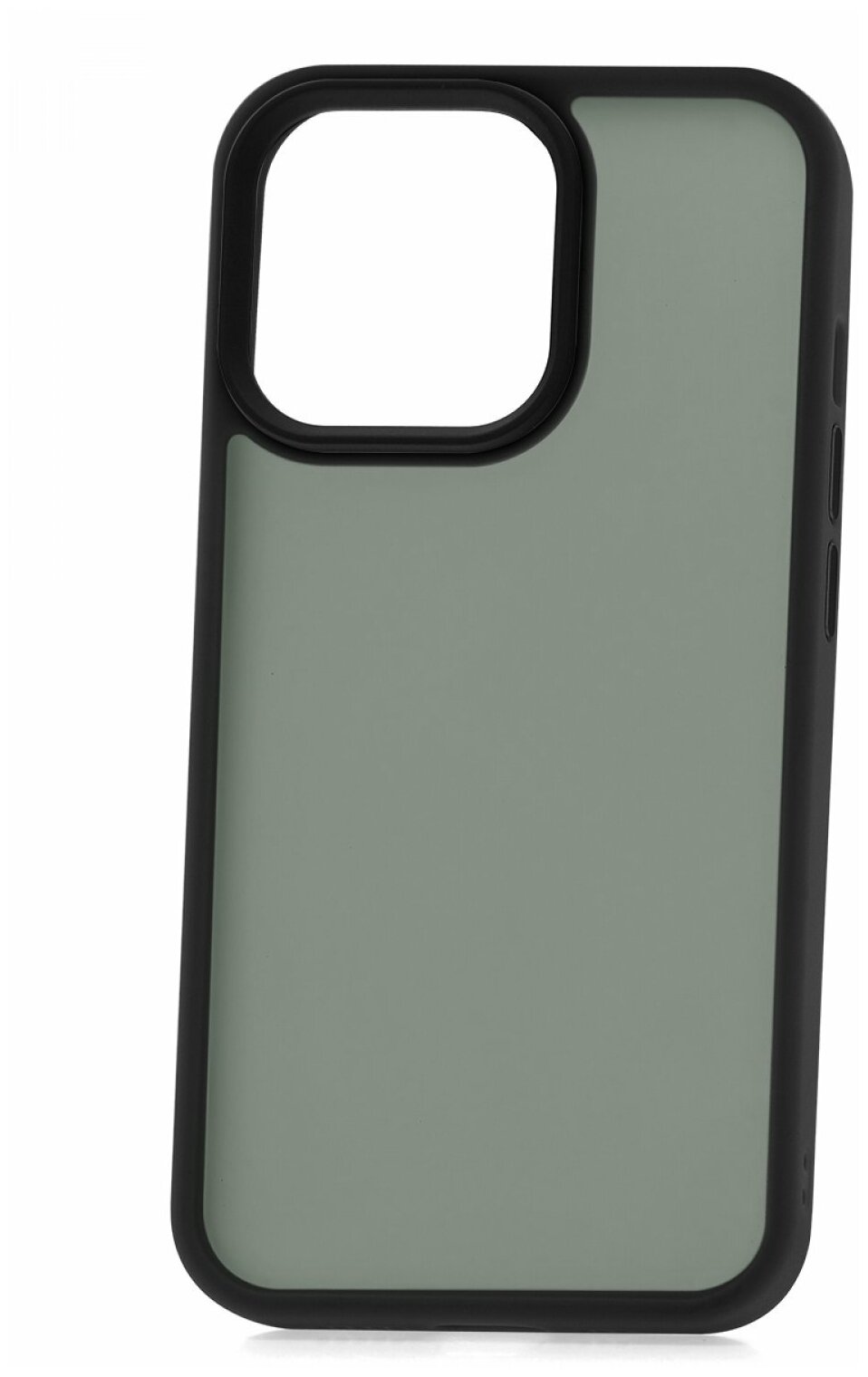 Чехол для iPhone 13 Pro Kruche Skinshell Black, противоударная однотонная пластиковая накладка, силиконовый бампер с защитой камеры, защитный кейс
