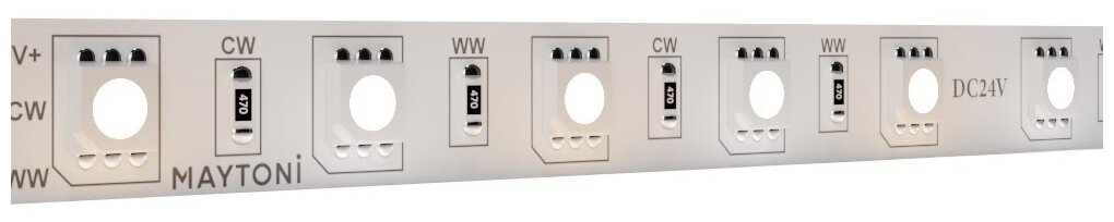 5м. Светодиодная лента цвета RGB, 14.4W, 24V, 60LED, IP20 Led strip 20042 Maytoni - фото №1