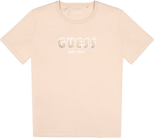 Футболка GUESS, размер XL, бежевый