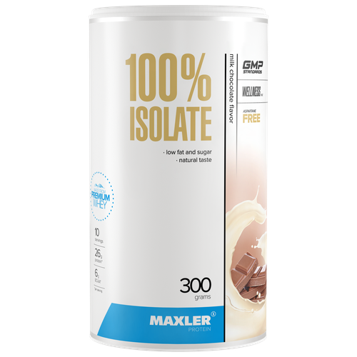 Изолят протеина Maxler 100% Isolate (90% protein) 300 гр. - Молочный шоколад maxler juisy isolate 500 гр