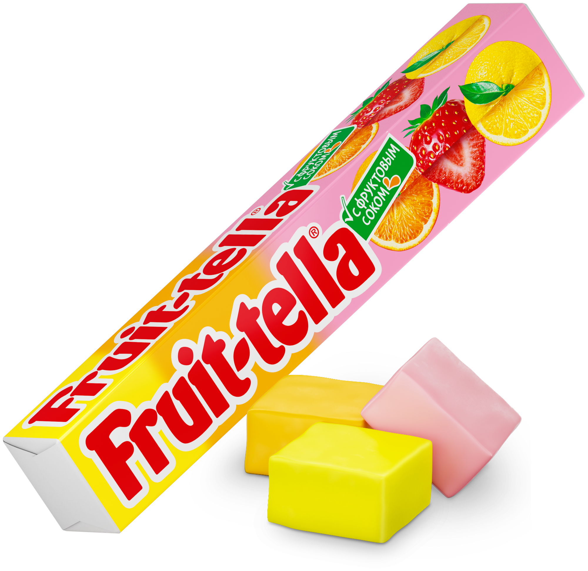 Жевательные конфеты Fruit-tella Ассорти с фруктовым соком, 21 шт. - фотография № 2