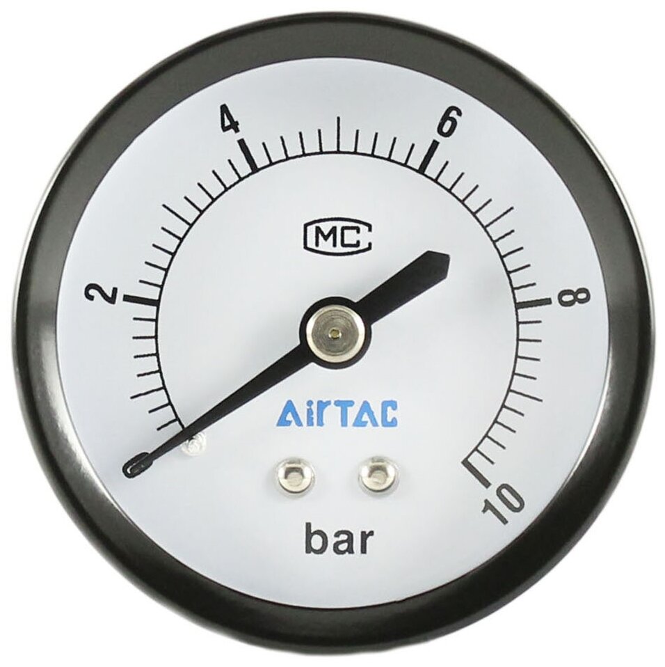 Манометр осевой Airtac F-GS50-10 (F-GS5010B) 50 мм 10 bar 1/4