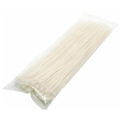 хомут - стяжка кабельная 4.8х200мм белая SSDCAM 100шт. в упаковке