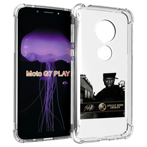 Чехол MyPads 50 Cent - Street King Energy для Motorola Moto G7 Play задняя-панель-накладка-бампер