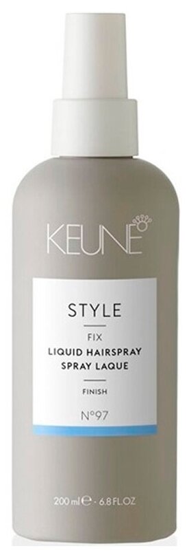 Keune Style Liquid Hairspray - Кёнэ Стайл Ликвид Лак неаэрозольный сильной фиксации, 200 мл -