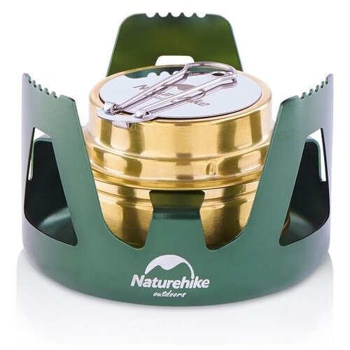 Naturehike Convenient Alcohol Stove green outdoor cooking camping mini foldable solid alcohol burner wax stove portable alcohol stove lightweight picnic bbq cookware